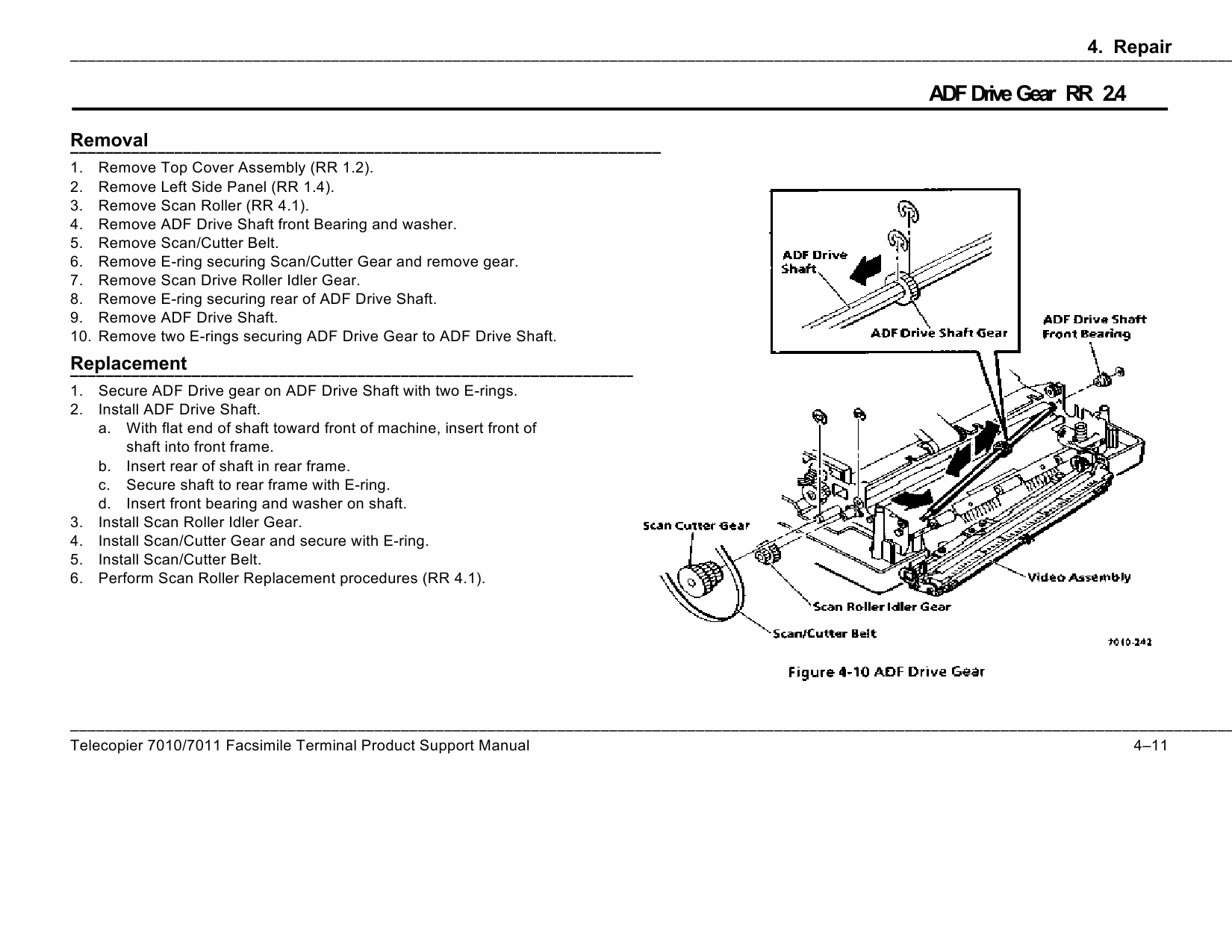 Xerox Printer 7010 7011 Fax Parts List and Service Manual-4